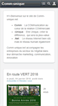 Mobile Screenshot of comm-unique.net