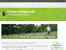 Tablet Screenshot of comm-unique.net